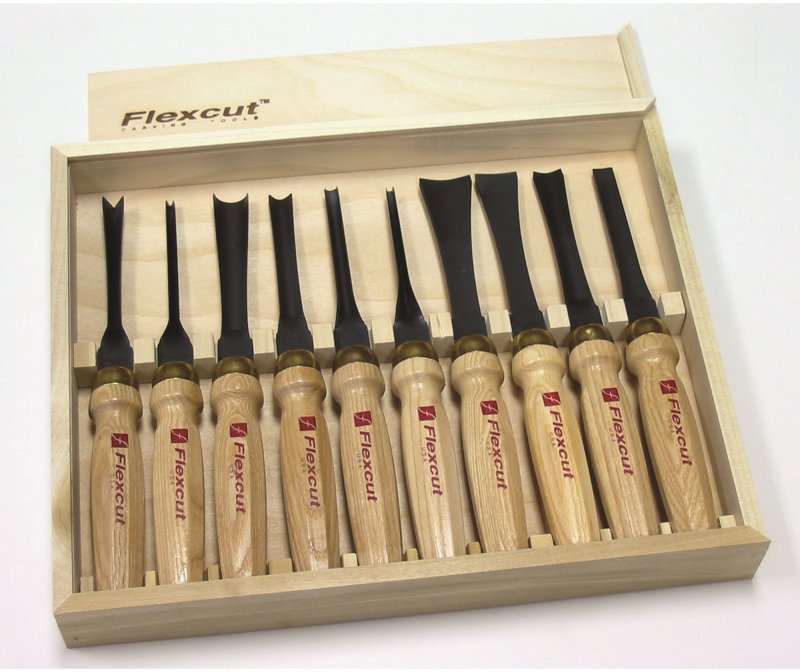Flexcut Flexcut 10 pc. Deluxe Mallet Tool Set MC100