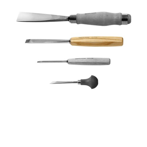 Narex 12 Piece Chisel Set Containing 3 mm (1/8) 4 mm (3/16), 6 mm (1/4),  8 mm (5/16), 10 mm (3/8) 12 mm (1/2), 16 mm (5/8), 20 mm (11/16), 26