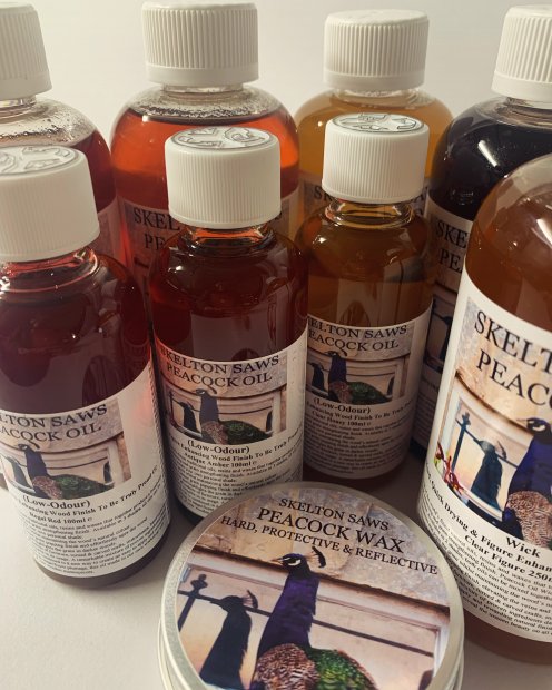 Delivery from Skelton Saws of Peacock Oil & Wax