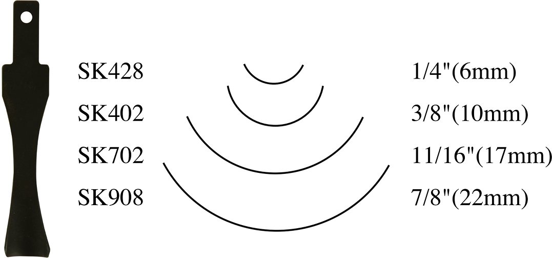 Flexcut 1/4" (6mm) No.8 Sweep SK Unhandled Gouge - Classic Hand Tools ...