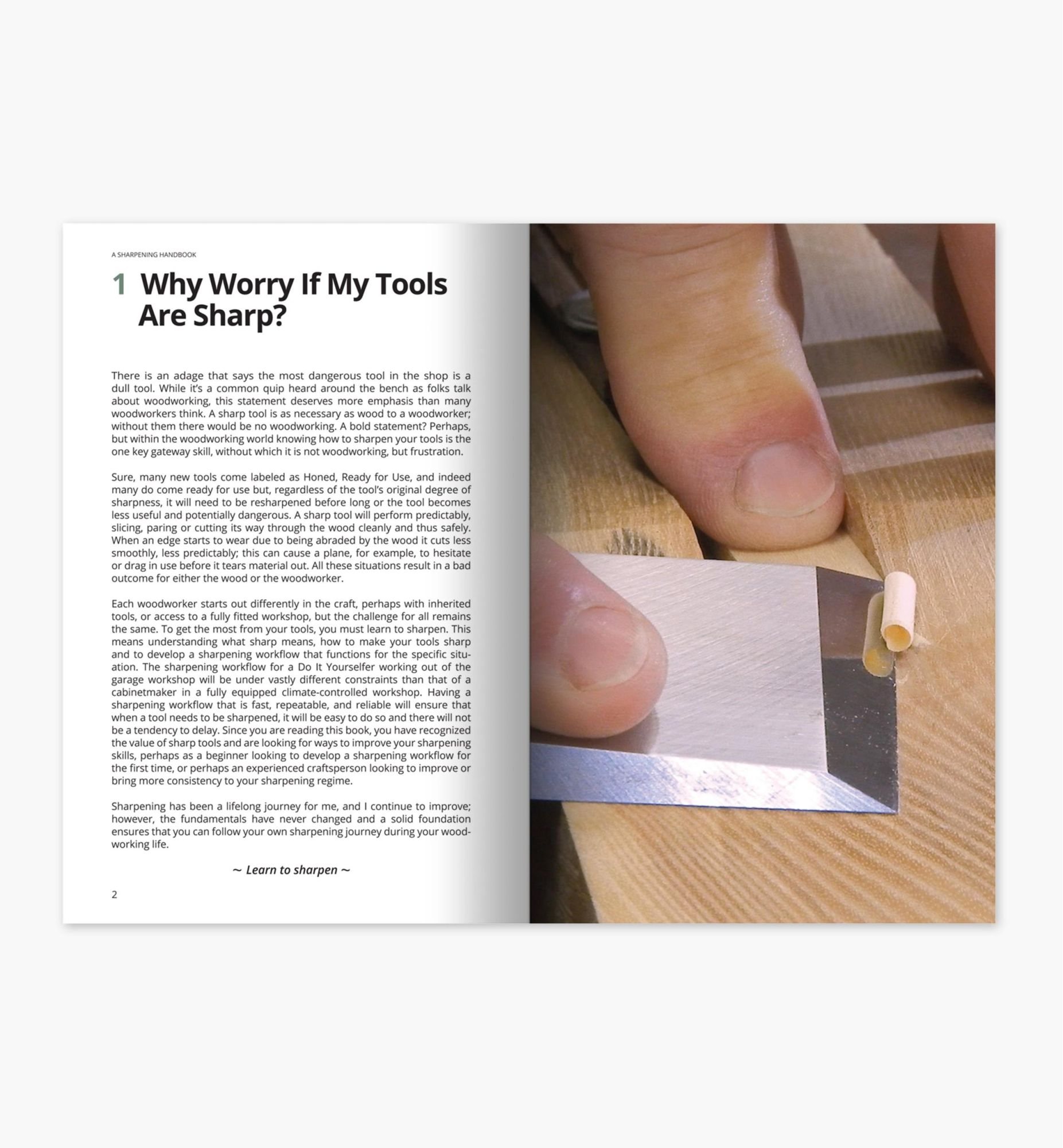 Lee Valley Tools A Sharpening Handbook Classic Hand Tools Limited