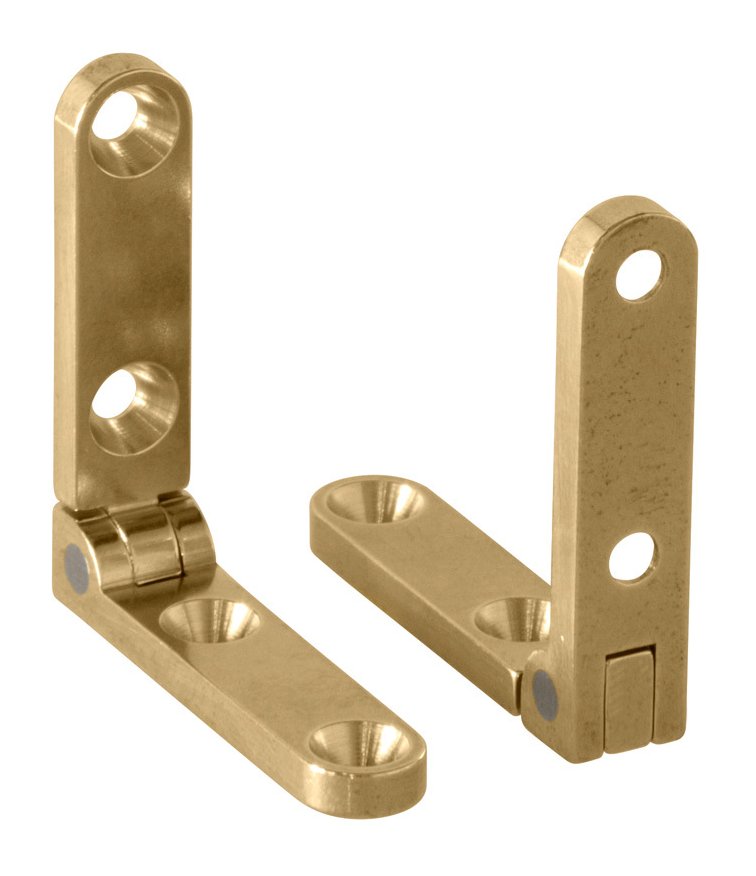 Brusso Brass Side Rail Hinge SR638 Classic Hand Tools Limited
