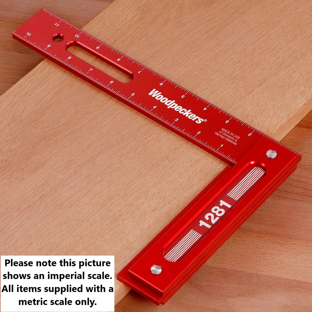 Woodpeckers 3D Multi-Marking Square – USA Made Aluminum Woodworking Square For Layout & Setup