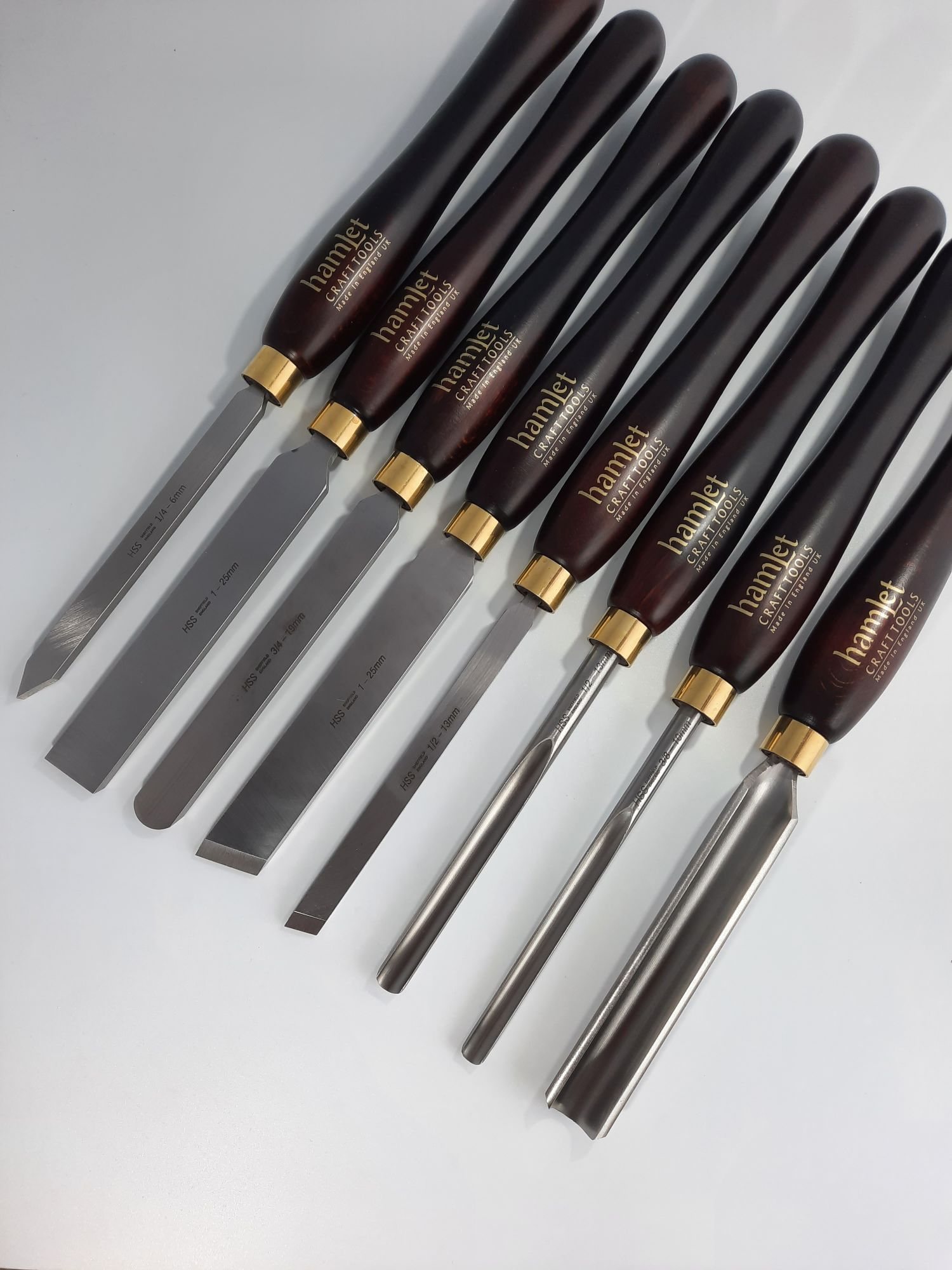 Hamlet Woodturning Boxed Set 8 piece Classic Hand Tools Limited