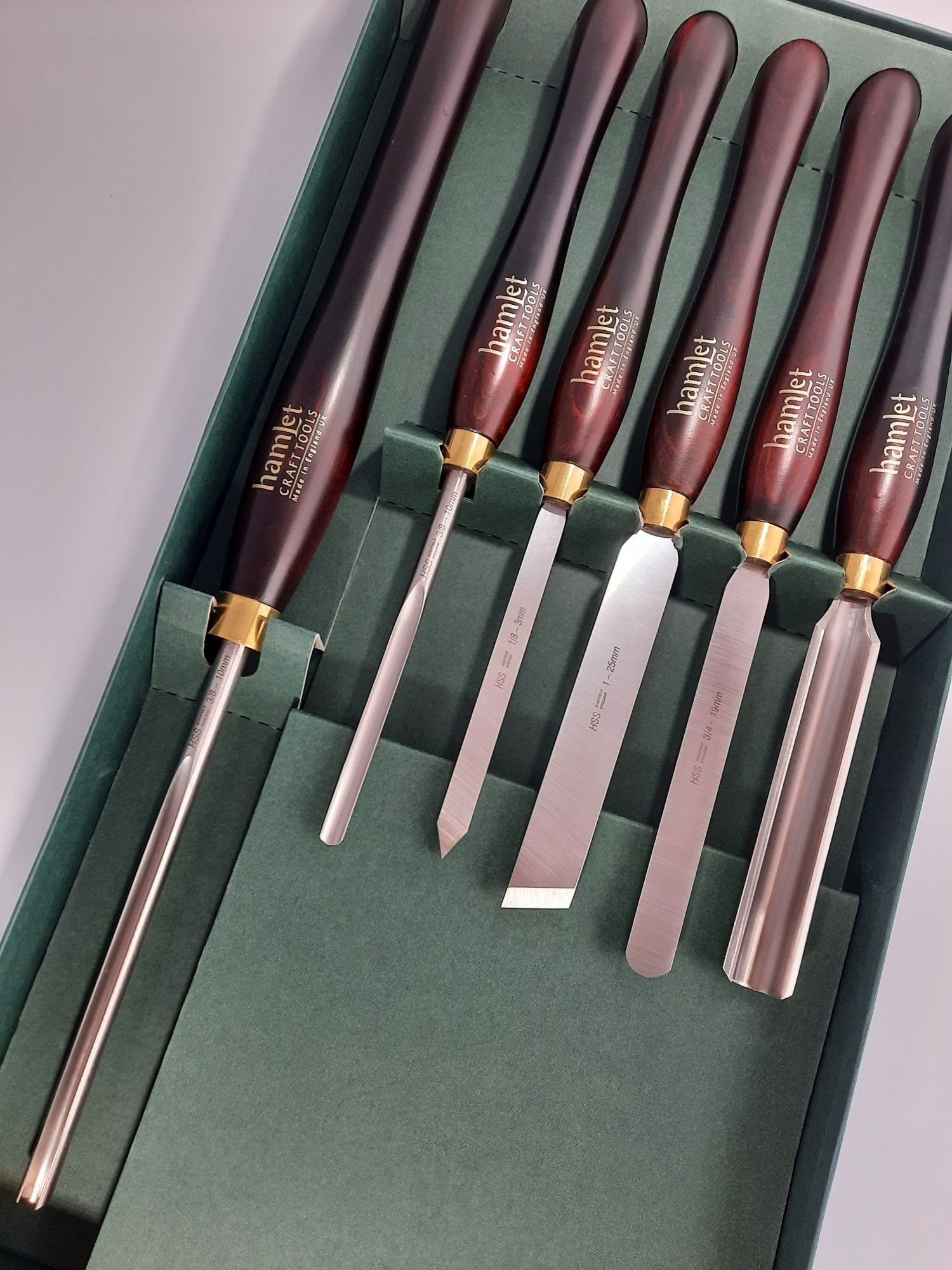 Hamlet Woodturning Boxed Set 6 piece Classic Hand Tools Limited