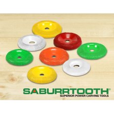 Saburrtooth Flat Faced Shaping Wheel - 4'' Sanding Disc Saburrtooth Flat Faced Shaping Wheel - 4'' Sanding Disc