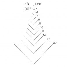 Pfeil Series 13 - 90° V Parting Tools