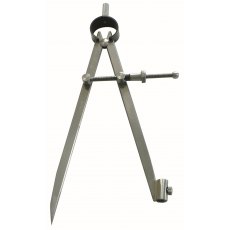 Taliaplast Spring Compass with Pencil Holder - Polished Steel Taliaplast Spring Compass with Pencil Holder - Polished Steel