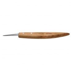 Chip Carving Knife, Short skew edge, Hornbeam handle - Two Cherries USA