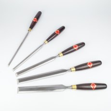 Henry Taylor Long Thin Bevel Edge Paring Chisels Set of 5