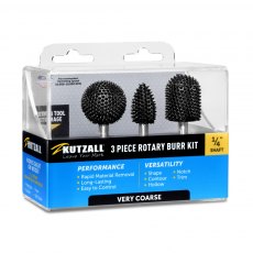 Kutzall 3 Piece Very Coarse 1/4'' Burr Kit Kutzall 3 Piece Very Coarse 1/4'' Burr Kit