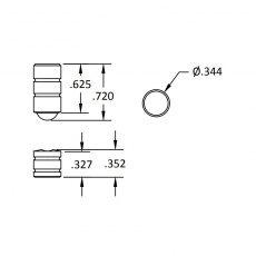 Brusso Brass Ball Catch BC-265 Brusso Brass Ball Catch BC-265