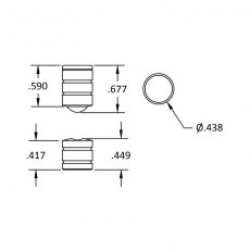 Brusso Stainless Ball Catch BC-275S Brusso Stainless Ball Catch BC-275S