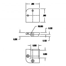 Brusso Brass Jewellery Box Feet HD-702