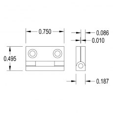 Brusso Brass Stop Hinge JB-101 Brusso Brass Stop Hinge JB-101
