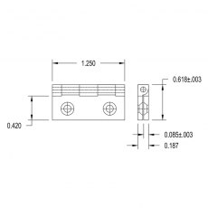 Brusso Brass Stop Hinge JB-103 Brusso Brass Stop Hinge JB-103