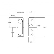 Brusso Brass Latch JB-818 Brusso Brass Latch JB-818