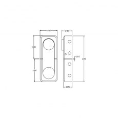 Brusso Brass Latch JB-828 Brusso Brass Latch JB-828