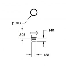 Brusso Brass Jewellery Cabinet Pull MC-422 Brusso Brass Jewellery Cabinet Pull MC-422