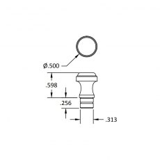 Brusso Brass Jewellery Cabinet Pull MC-432 Brusso Brass Jewellery Cabinet Pull MC-432