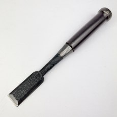 TASAI Japanese Chisel (24mm) - Damascus Steel (Mokume) & Sandalwood Handle [Preowned, Unused, SOLD]