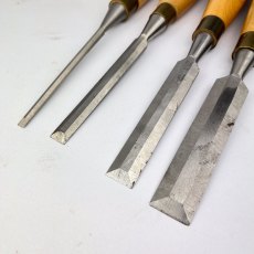 4 Ashley Iles Bevel Edge Chisels [Preowned, SOLD]