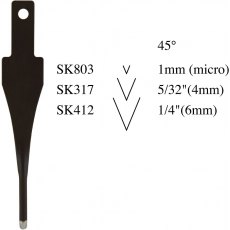 Flexcut 45-degree V-Tools (45°) Flexcut 45-degree V-Tools (45°)