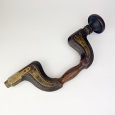Vintage Beech & Brass Brace – Lovely Patina [Preowned, SOLD]