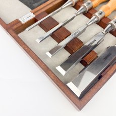 Boxed Set of 5 Narex Bevel Edge Chisels [Preowned, SOLD]