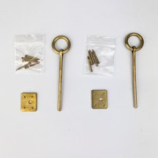 Sanderson Hardware – Cotter Pin Ring Pull in Brass (x2) [Preowned, SOLD]