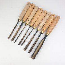 EIGHT Henry Taylor Straight Carving Gouges [Clearance, SOLD]