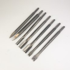 7 Pneumatic Stone Carving Tools - Auriou [Clearance]