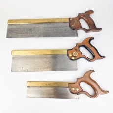 3 Lovely Vintage Brass Backed Saws [Vintage]