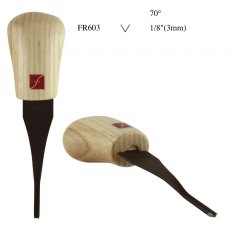 Flexcut 70-degree Palm V-tool – 1/8" (3mm) FR603