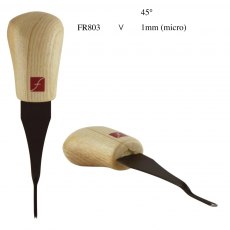 Flexcut 45-degree Palm V-Tool – 1mm FR803