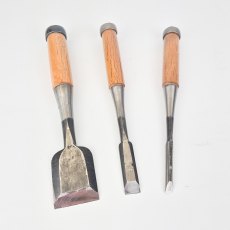 3 Japanese bevel edge bench chisels [Pre-owned]