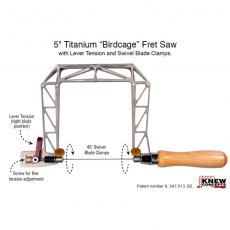 Knew Concepts 5” Mk.III Fret Saw With Lever Tension
