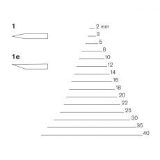 Pfeil Series 1 - Double Bevel Chisel Pfeil Series 1 - Double Bevel Chisel