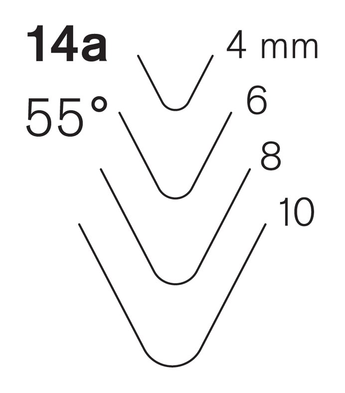 Pfeil Pfeil Series 14a - Spoon Bent Soft V-tool (55°)