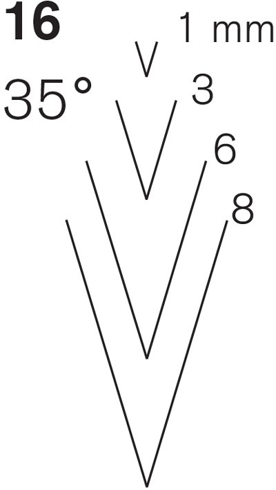 Pfeil Pfeil Series 16 - 35° V Parting Tools