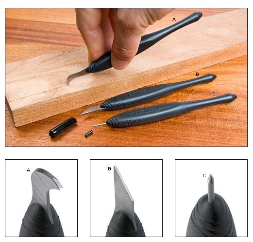 Veritas Veritas Template Groove Cutter, Inlay Chisel and Pin Awl