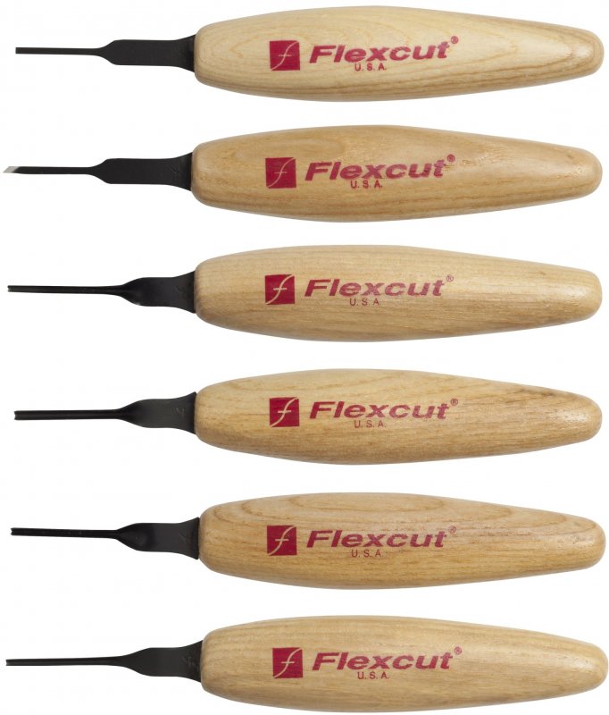 Flexcut Flexcut 1.5mm Mixed Profile Micro Tool Set MT910