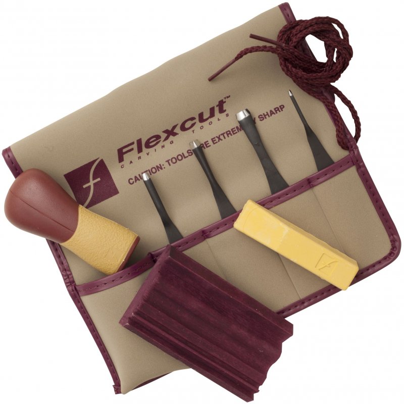 Flexcut Flexcut 5 Piece Lino & Relief Printmaking Set SK130