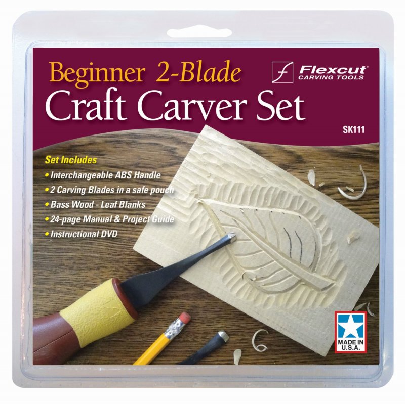 Flexcut Flexcut Beginners 2 Blade Craft Carver Set SK111