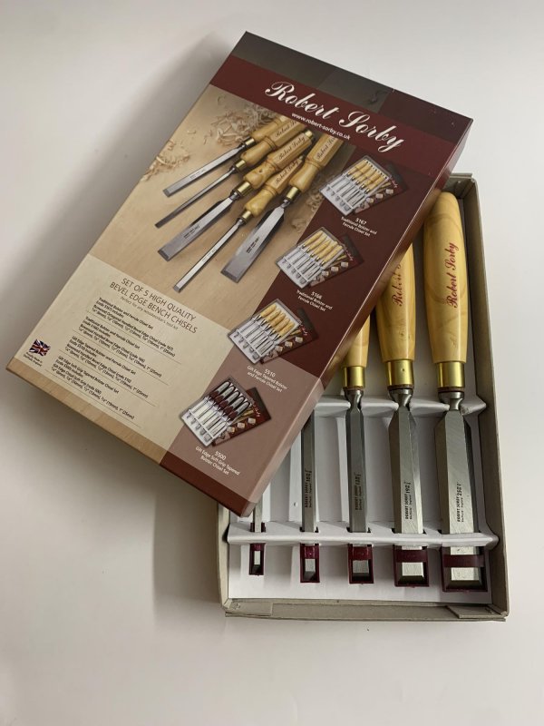 Robert Sorby Robert Sorby Boxed Set of 5 Traditional Bevel Edged Chisels