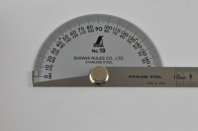 Shinwa Protractor No.19 Chrome Finish Classic Hand Tools Limited