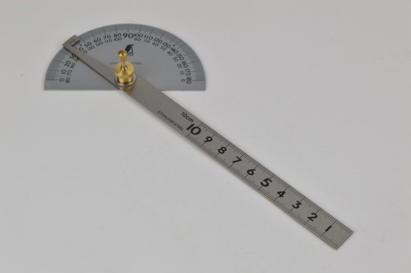 Shinwa Shinwa Protractor No.184 Chrome Finish