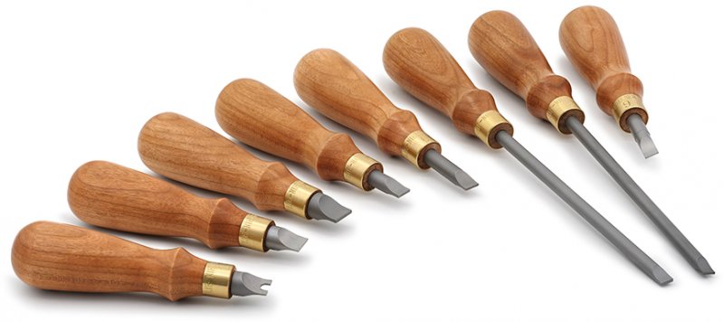 Lie-Nielsen Toolworks Lie-Nielsen Screwdrivers with Cherry Handles