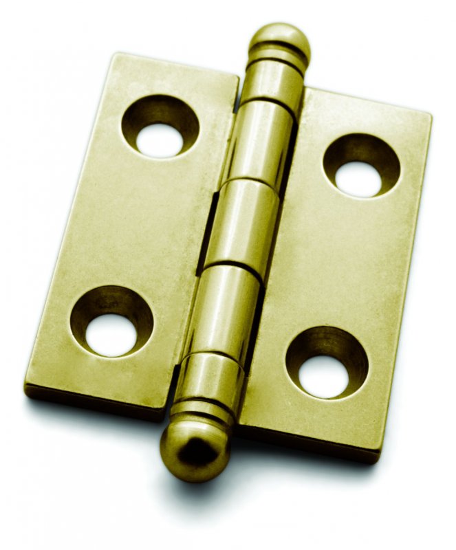 Brusso Brusso Brass Butt Hinge with Ball Finials CB-303B