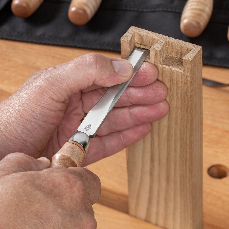 Blue Spruce Optima Dovetail Chisels Set of 4 Curly Maple Classic